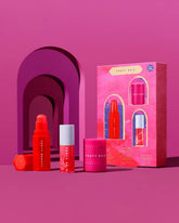 Pink Links Lip Care + Cheek Trip Set