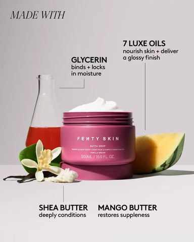Jumbo Butta Drop Whipped Oil Body Cream with Tropical Oils + Shea Butter — Vanilla Dream