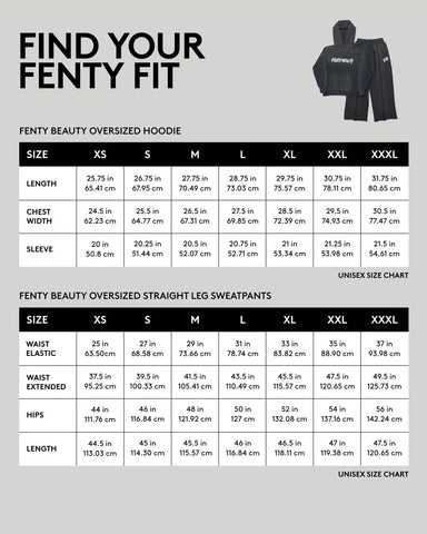 Fenty Beauty Oversized Unisex Straight Leg Sweatpants — XXL