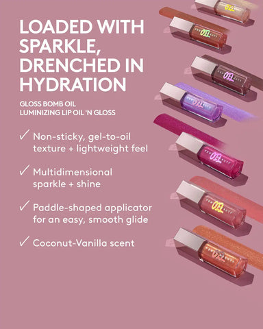 Gloss Bomb Oil Luminizing Lip Oil 'N Gloss — Razzberry Jamz