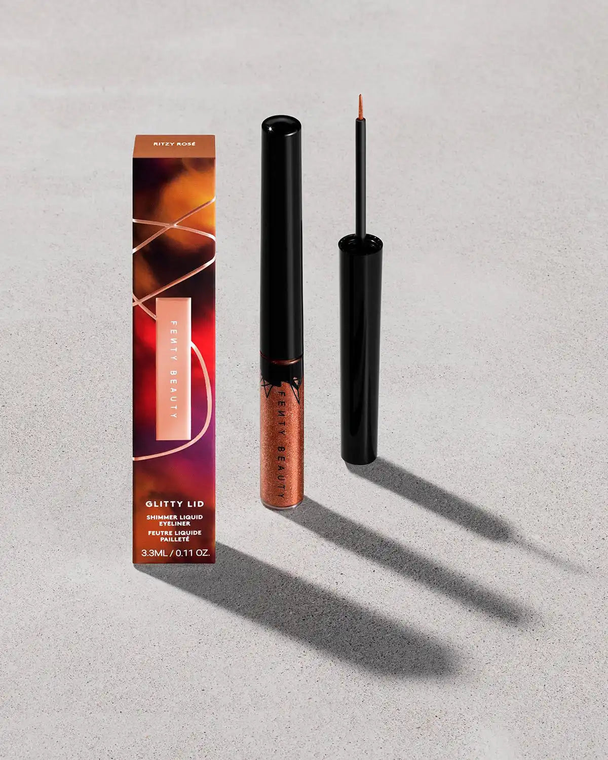 Glitty Lid Shimmer Liquid Eyeliner — Bronze All Ova Collection: Ritzy Rose
